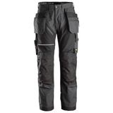 Snickers 6214 RuffWork, Canvas+ Holster Pocket Work Trousers Steel Grey