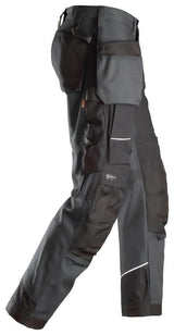 Snickers 6214 RuffWork, Canvas+ Holster Pocket Work Trousers Steel Grey