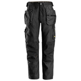 Snickers 6224  AllroundWork, Canvas+ Stretch Work Trousers+ Holster Pockets Black