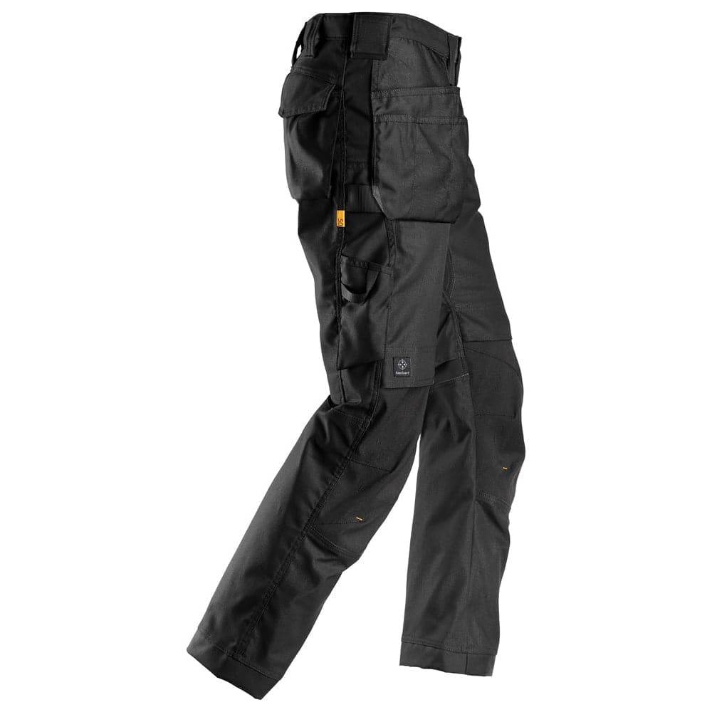 Snickers 6224  AllroundWork, Canvas+ Stretch Work Trousers+ Holster Pockets Black