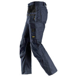 Snickers 6224  AllroundWork, Canvas+ Stretch Work Trousers+ Holster Pockets Navy