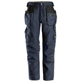 Snickers 6224  AllroundWork, Canvas+ Stretch Work Trousers+ Holster Pockets Navy