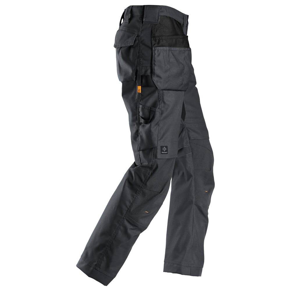 Snickers 6224  AllroundWork, Canvas+ Stretch Work Trousers+ Holster Pockets Steel Grey
