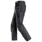 Snickers 6224  AllroundWork, Canvas+ Stretch Work Trousers+ Holster Pockets Steel Grey