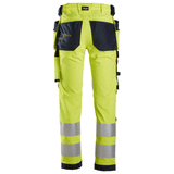 Snickers 6243 AllroundWork, Hi-Vis Stretch Kneepad Holster Work Trousers Class 2 Various Colours