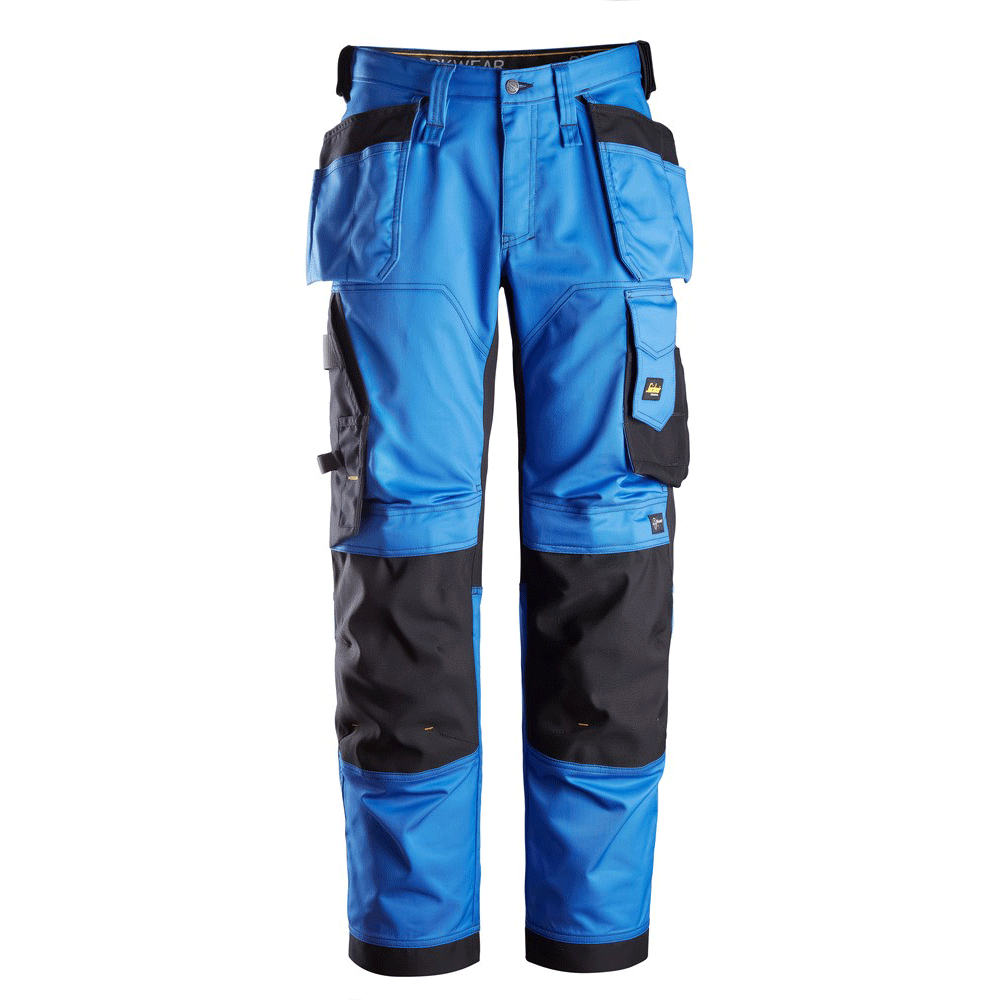Snickers 6251 AllroundWork, Stretch Loose Fit Holster Pocket Work Trousers True Blue 35" Waist, 28" Leg