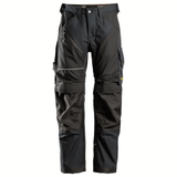 Snickers 6314 RuffWork, Canvas+ Kneepad Work Trousers Black, 35" Waist 32" Leg-Snickers 50