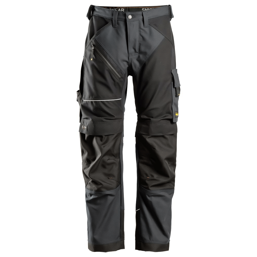Snickers 6314 RuffWork, Canvas+ Kneepad Work Trousers Steel Grey