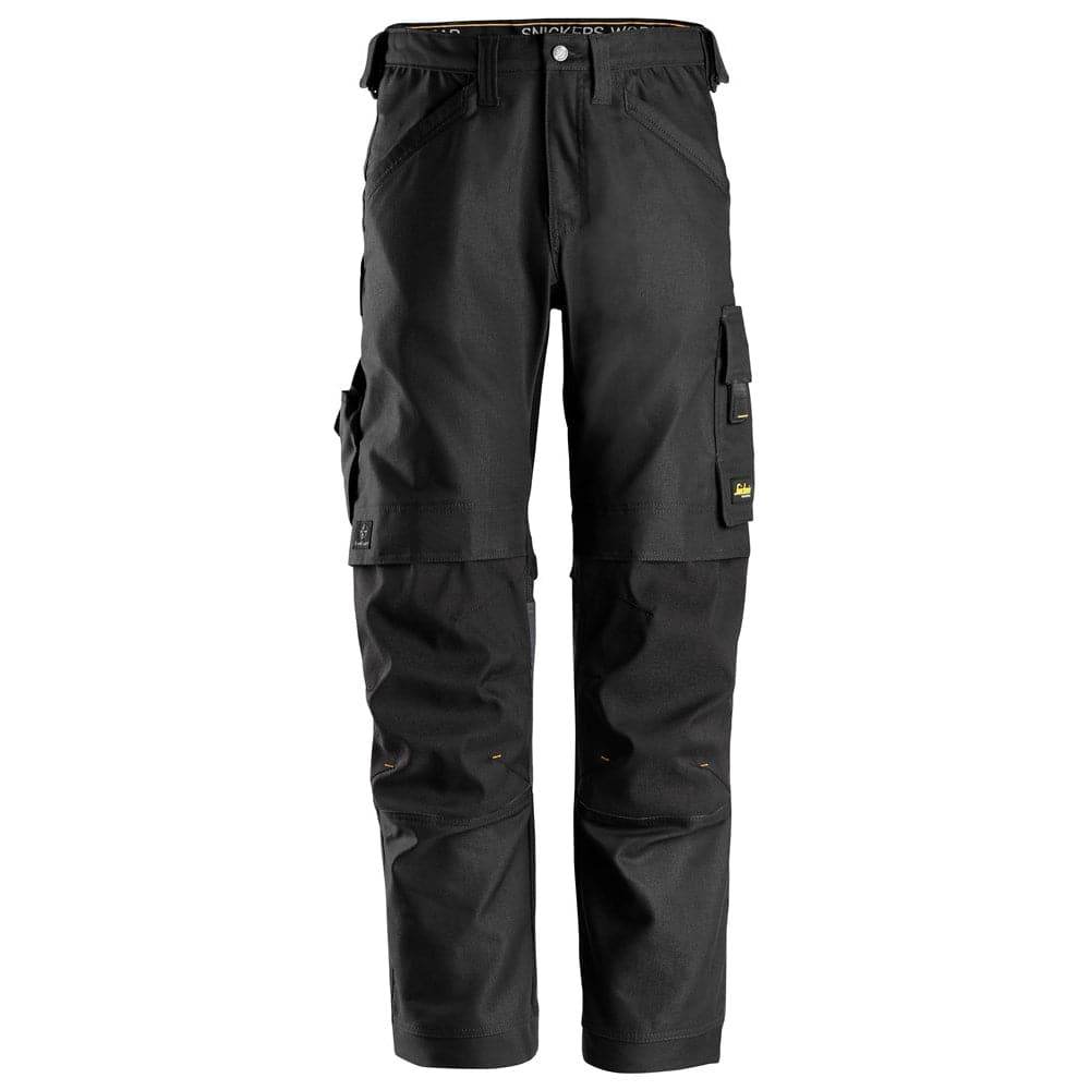 Snickers 6324  AllroundWork, Canvas+ Stretch Work Trousers+ Black