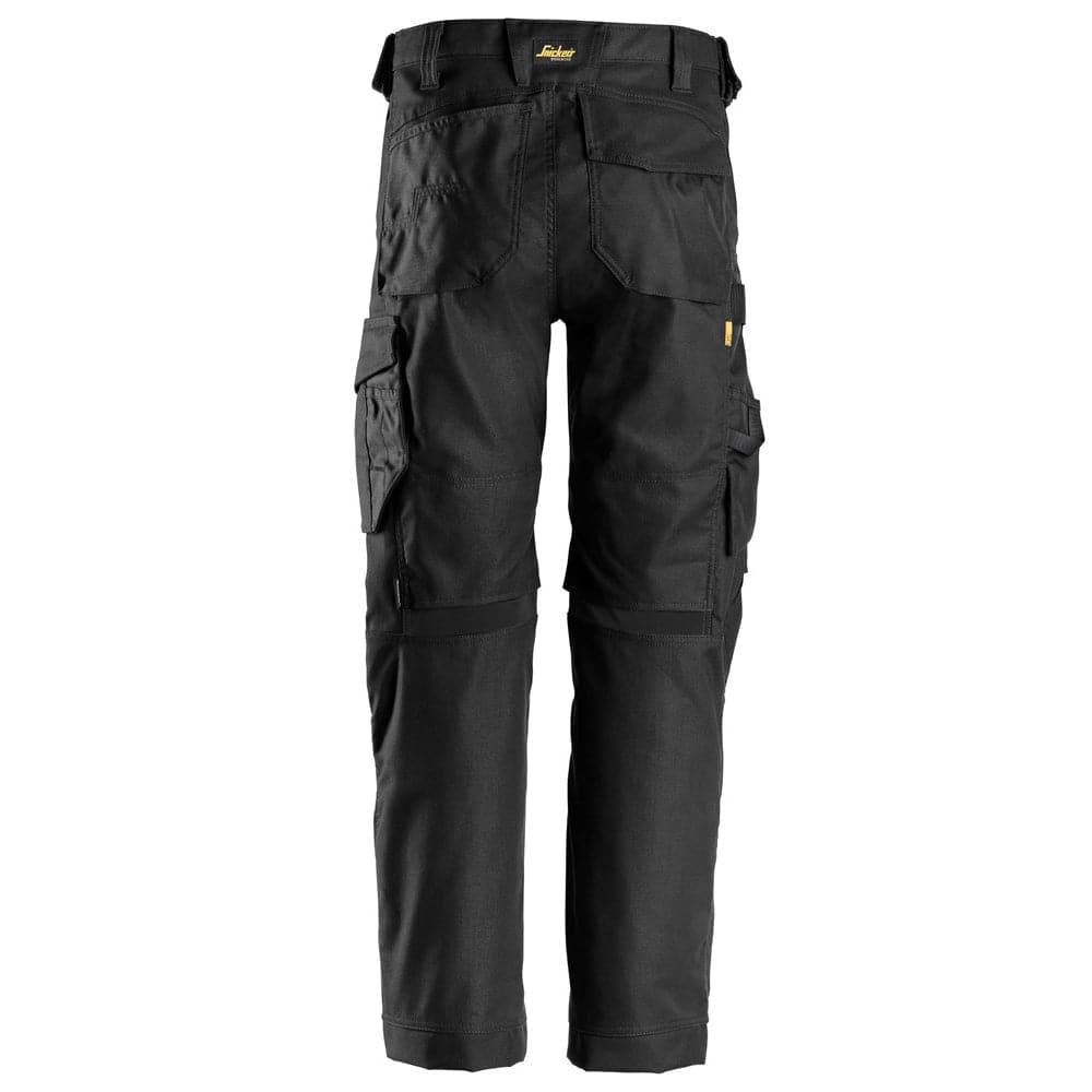 Snickers 6324  AllroundWork, Canvas+ Stretch Work Trousers+ Black