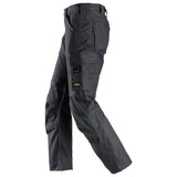 Snickers 6324  AllroundWork, Canvas+ Stretch Work Trousers+ Steel Grey, 30" Waist 32" Leg-Snickers 44