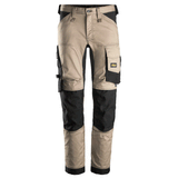 Snickers 6341 AllroundWork Stretch Kneepad Trousers Khaki/Black, 36" Waist 32" Leg-Snickers 52