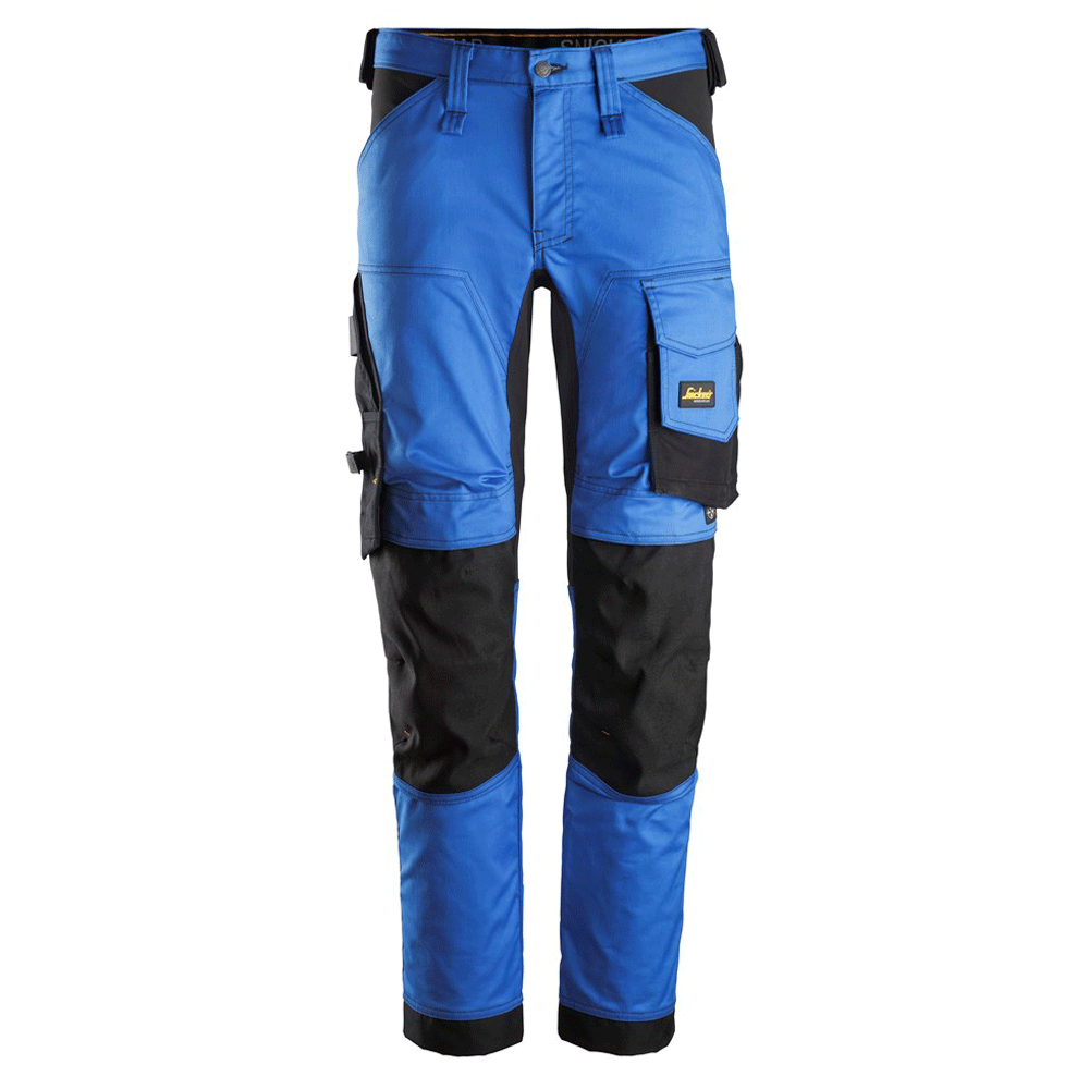 Snickers 6341 AllroundWork Stretch Kneepad Trousers True Blue / Black / 46 (31" Waist, 32" Leg)
