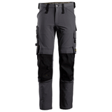 Snickers 6371 AllroundWork, Full Stretch Kneepad Trouser Steel Grey/Black, 35" Waist 35" Leg-Snickers 150