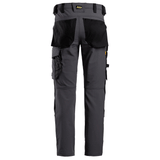 Snickers 6371 AllroundWork, Full Stretch Kneepad Trouser Steel Grey/Black, 35" Waist 35" Leg-Snickers 150