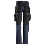 Snickers 6803 AllroundWork, Stretch Trousers without Knee Pockets Navy Blue, 35" Waist 30" Leg-Snickers 100