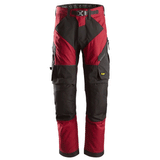 Snickers 6903 FlexiWork Stretch Kneepad Work Trousers Chilli Red/Black, 35" Waist 30" Leg-Snickers 100