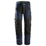 Snickers 6903 FlexiWork Stretch Kneepad Work Trousers Navy Blue, 33" Waist 32" Leg-Snickers 48