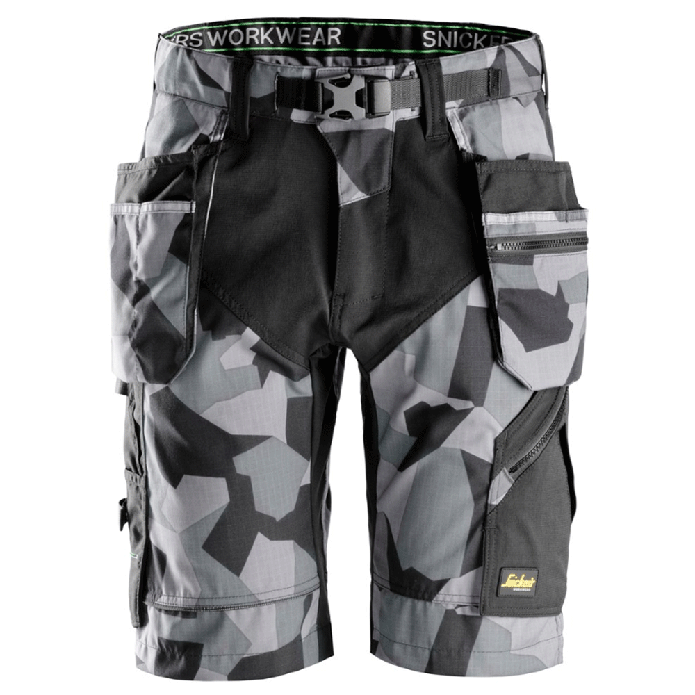 Snickers 6904 FlexiWork Holster Pocket Work Shorts Various Colours