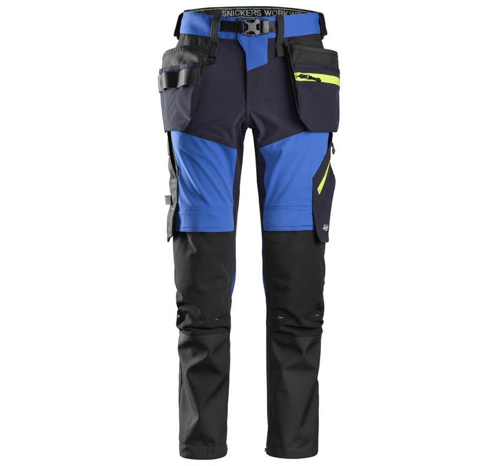 Snickers 6940 FlexiWork, Stretch Work Knee Pad Holster Pocket Trousers Various Colours