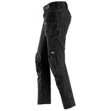 Snickers 6972  FlexiWork, Work Trousers+ Detachable Holster Pockets Black 38" Waist - 37" Leg