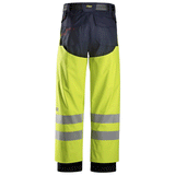 Snickers 8269 ProtecWork, Flame Retardant PU Hi-Vis Rain Chaps, Class 2