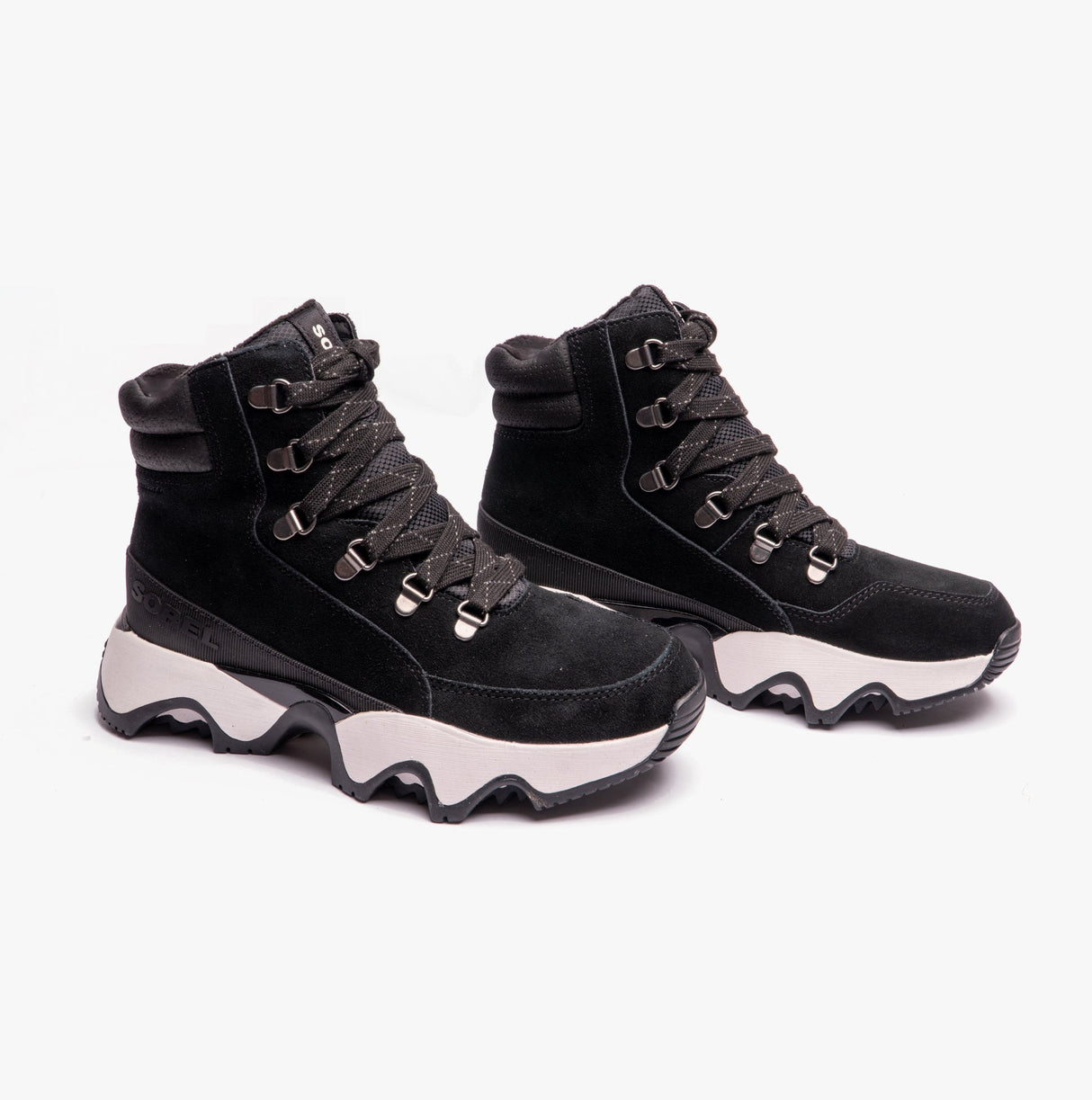 Sorel KINETIC IMPACT CONQUEST WP Womens Snow Boots Black/Sea Salt