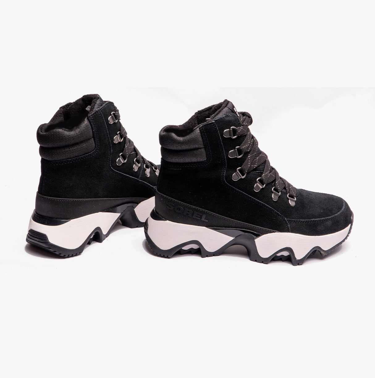 Sorel KINETIC IMPACT CONQUEST WP Womens Snow Boots Black/Sea Salt