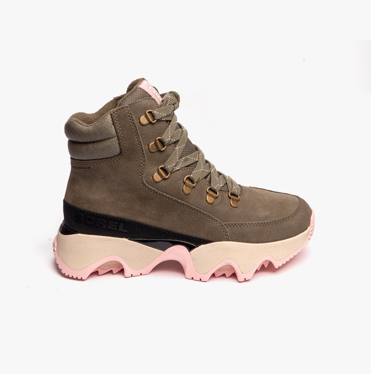 Sorel KINETIC IMPACT CONQUEST WP Womens Snow Boots Stone Green