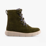 Sorel EXPLORER III JOAN Womens Winter Boots Green