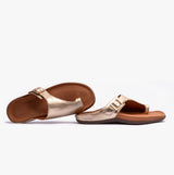 Strive JAVA II Womens Toe-Loop Sandals Light Gold