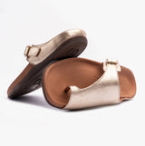 Strive JAVA II Womens Toe-Loop Sandals Light Gold