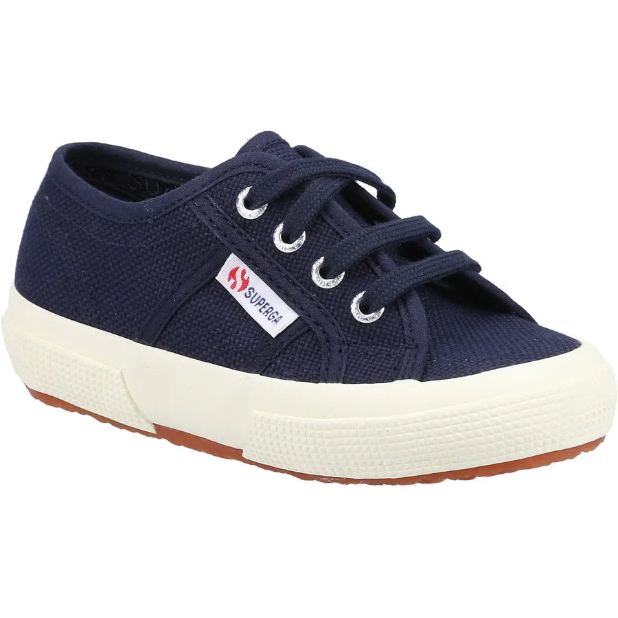Superga 2750 JCOT CLASSIC Kids Canvas Trainers Navy