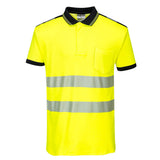 Portwest PW3 Hi-Vis Cotton Comfort Polo Shirt S/S