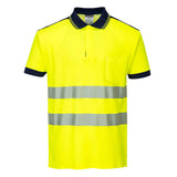 Portwest PW3 Hi-Vis Cotton Comfort Polo Shirt S/S