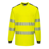 Portwest PW3 Hi-Vis Cotton Comfort T-Shirt L/S