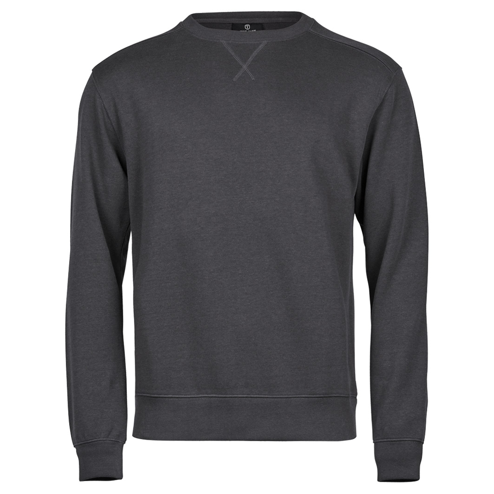 Tee Jays 5504 Ribbed Interlock Crew Neck Sweatshirt
