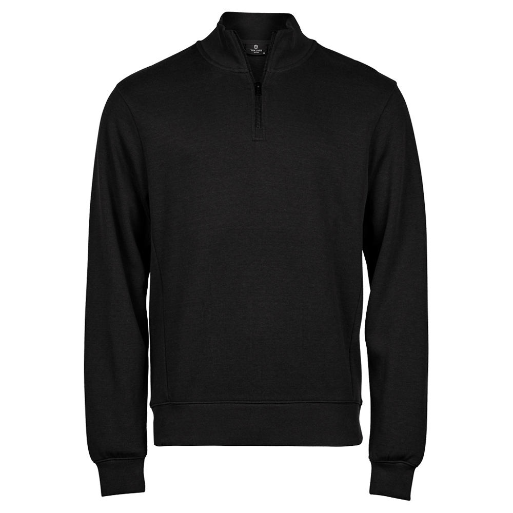 Tee Jays 5506 Ribbed Interlock Half Zip Sweatshirt