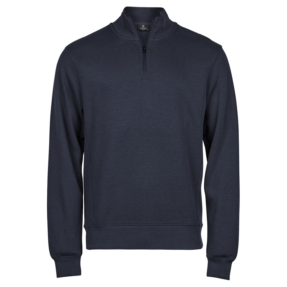 Tee Jays 5506 Ribbed Interlock Half Zip Sweatshirt
