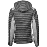 Tee Jays 9611 Ladies Crossover Hooded Padded Outdoor Jacket