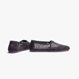 TOMS ALPARGATA Womens Crochet Espadrille Black