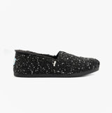 TOMS ALPARGATA Womens Boucle Espadrilles Black