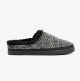 TOMS SAGE Womens Knitted Mule Slippers Black
