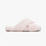 TOMS SUSIE Womens Faux Fur Mule Slippers Pink