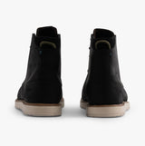 TOMS HILLSIDE Mens Water-Resistant Leather Boots Black