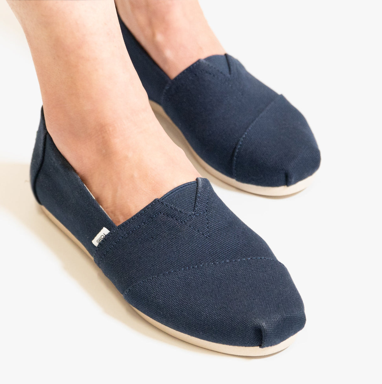 TOMS ALPARGATA Womens Cotton Espadrille Navy