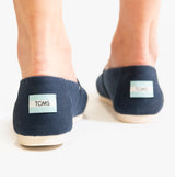 TOMS ALPARGATA Womens Cotton Espadrille Navy