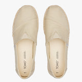 TOMS ALPARGATA PLATFORM ROPE Womens Slip-On Canvas Espadrilles Natural