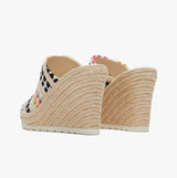 TOMS MONICA Womens Slingback Wedge Sandals Natural