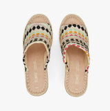 TOMS MONICA Womens Slingback Wedge Sandals Natural